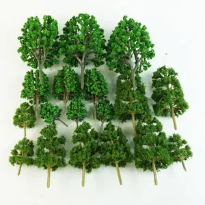 18x Model Trees Miniature Trees for Toy Trees for Model Train Scenery Artificial Fake Trees