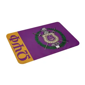 Omega Psi Phi Flag OPPF Fraternity Greek B 40*60cm Ultra-Soft Flannel Rug Cozy Comfort for Bedroom & Bathroom 60*90cm Personalized Flannel Mat The Thoughtful Gift