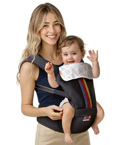 BeBeBus Baby Carrier with Hip Seat, All Seasons Baby Holder for Hands-Free Carrying，2-in-1 Adjustable & Detachable Infant Hip Seat Carrier for 0-36 Months, 3D Breathable Mesh , Waist Support for Mom & Dad ,