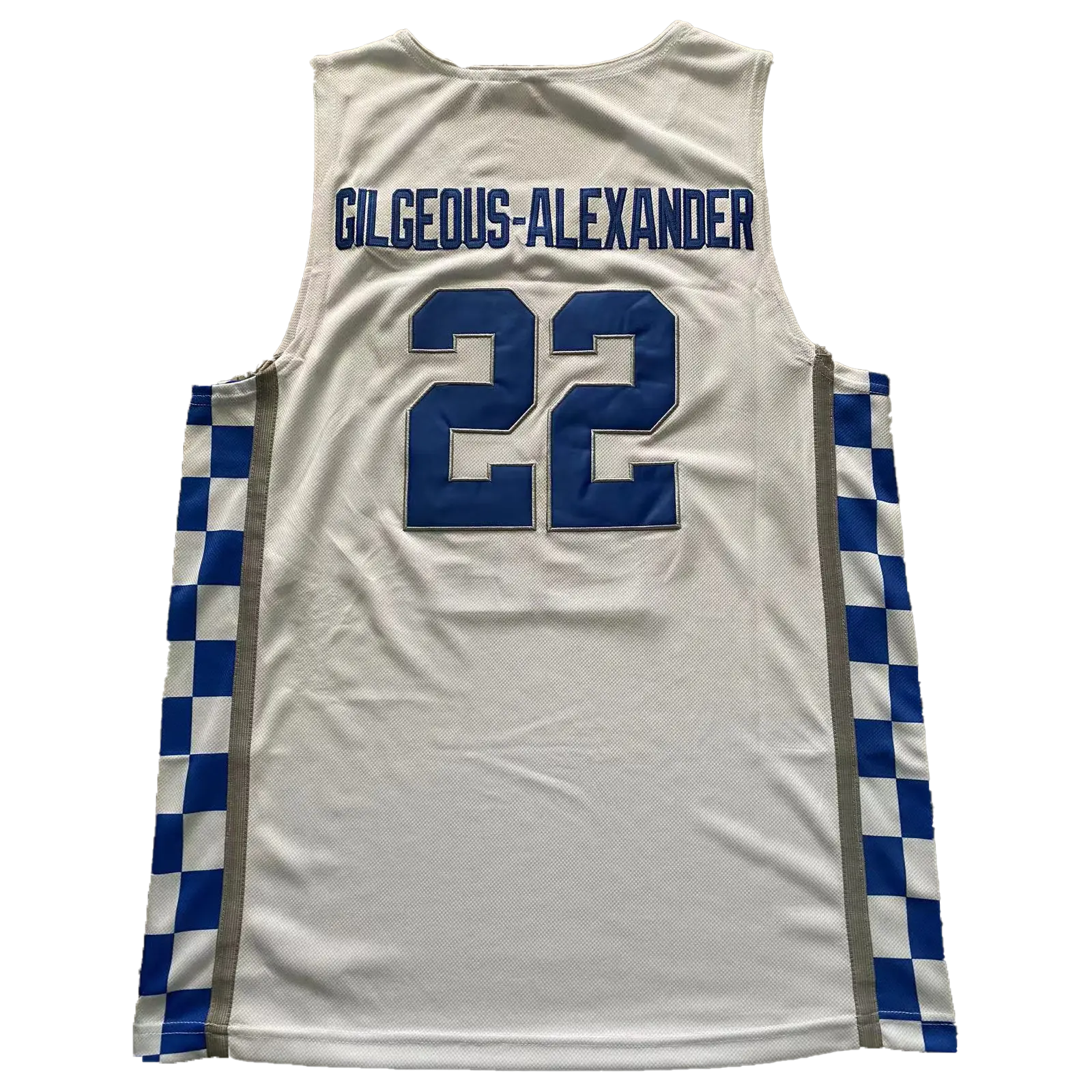 Men Basketball Jersey Sleeveless #1 #12 #22 White Blue Embroidery Gift For Christmas, New Year
