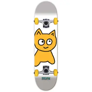 Meow Skateboard Complete Big Cat White 7.0" Mini