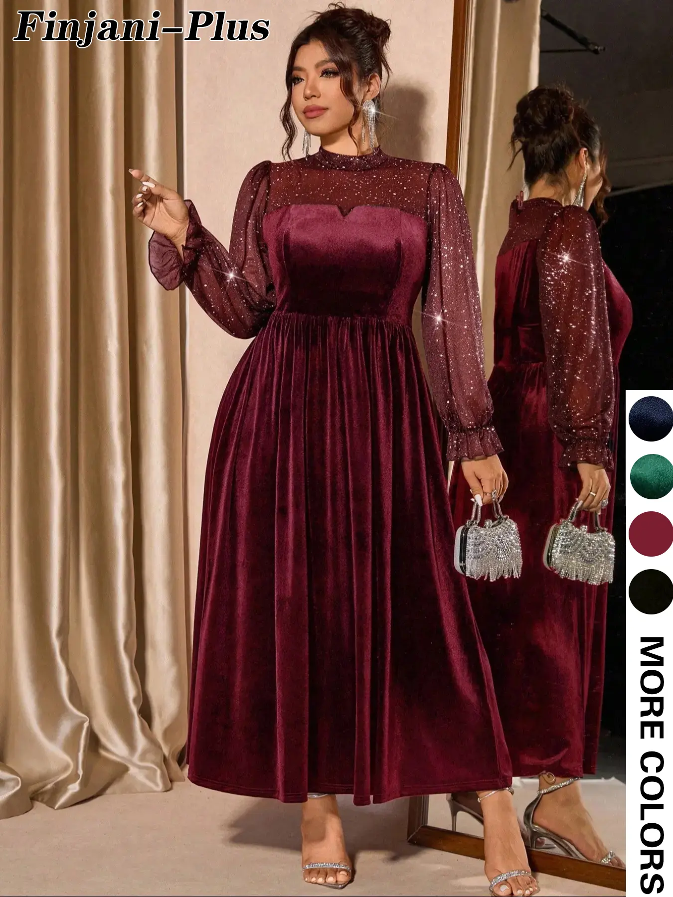 Satin Emerald Green Dress Shein Eid - TikTok Shop