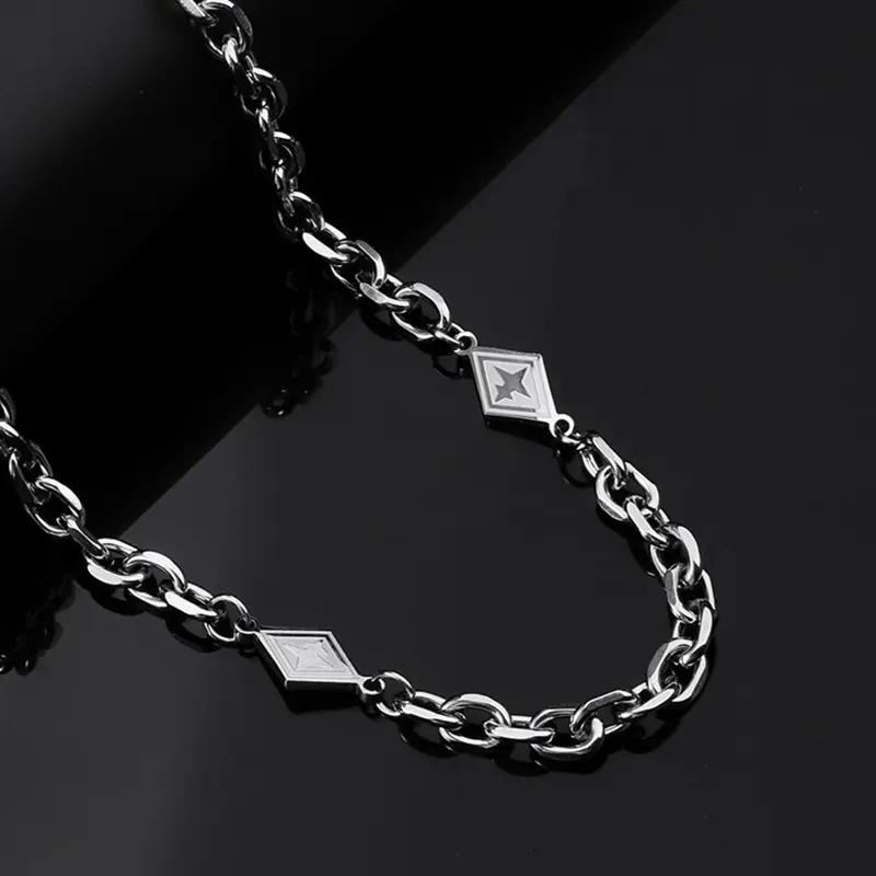 Elegent Star Adjustable Silver Chain Necklace with Delicate Star Accents & Adjustable Length 16.14-19.69 Inches for Everyday Elegance Dainty Layering Jewelry