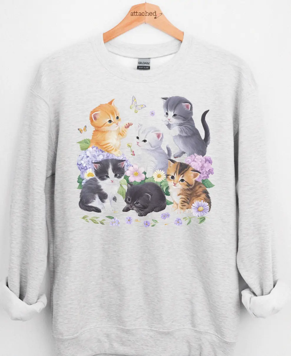 Vintage Cats Graphic Top Vintage Cats Graphic Top