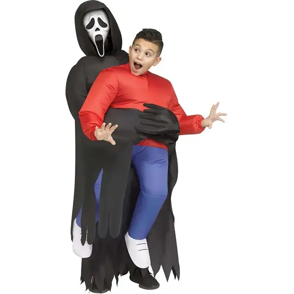 Kid's Inflatable Ghost Face Piggyback Costume