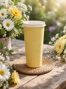 A7-Set de 4 basos hot pink- light pink -blue -Amarillo