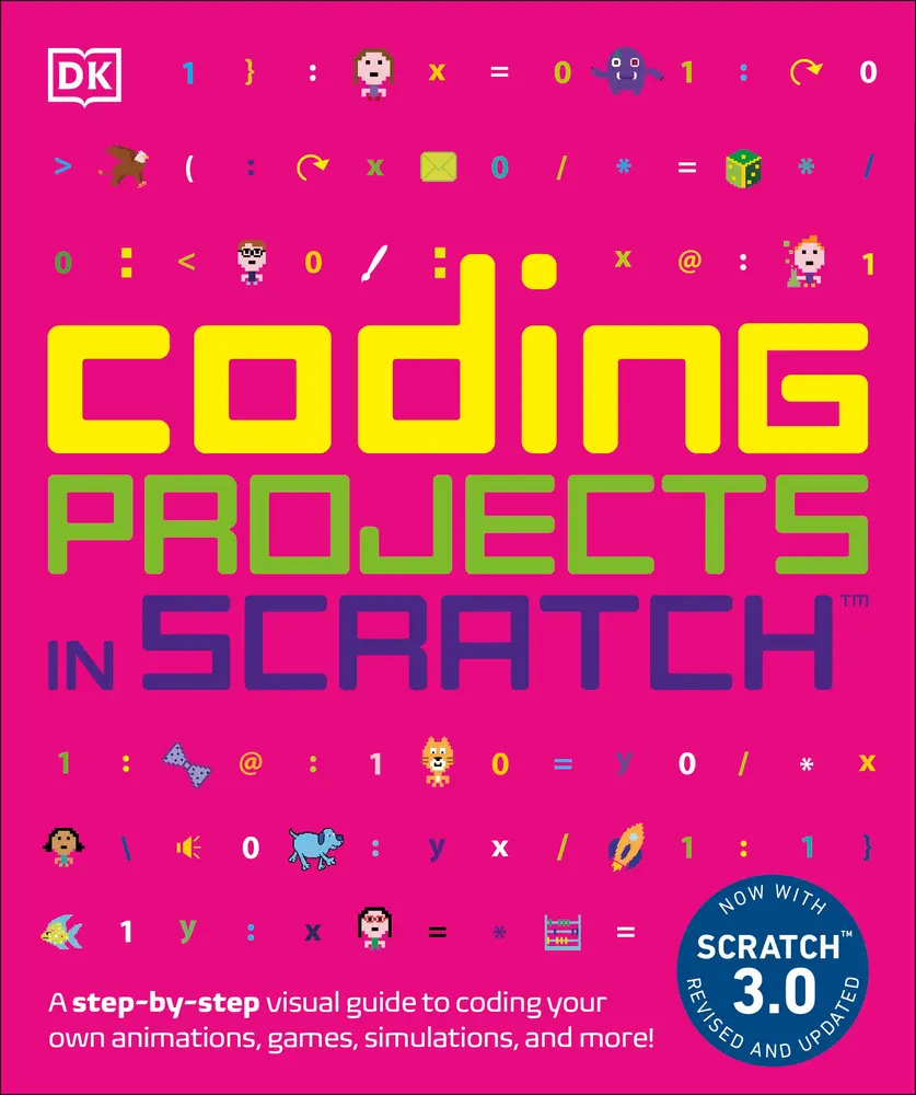 USED Book - Coding Projects in Scratch: A Step-By-Step Visual Guide to Coding Your Own Animations, Games, Simulations, a by Woodcock, Jon (Paperback) - english