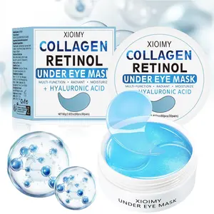 60pcs Collagen & Retinol Hydrogel Eye Mask, Strong Moisturizing, Moisturize, Moisture, Hydrating, Deep Nourishing, Tightening & Softening Eyelid Skin Care