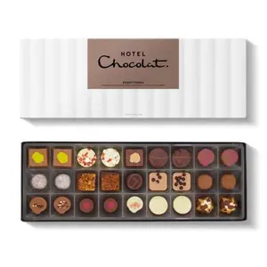 Hotel Chocolat Sleekster Box - 27 Artisanal Chocolates - Milk, Dark, White Chocolates