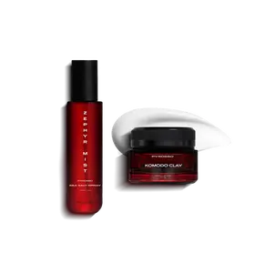 Pyrosso Texture Duo - Zephyr Sea Salt Spray & Komodo Hair Clay - Plant-Based Gentle & Safe Hair Care - Clinically Proven Formula for Volume & Matte Hold - Lightweight & Natural Ingredients