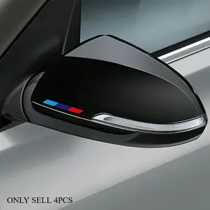 4PCS/SET Hardcore Decor Performance Sport Sticker, Car Decals - Car Decorative Sticker For car side mirrors, backpacks. Full of hardcore sharp performance texture. Add simple stripe details. A practical choice for decor-loving tuning lovers