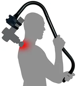 BackBadger Massage Gun Handle for Back and Hard to Reach Areas, Compatible with Most Massage Guns