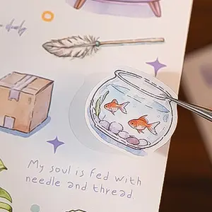 Life Travel Sticker Set 6 Sheets/pack, 4 Designs, Gift Packaging Decoration Material, Perfect for Gifts and Decorations, Decal Sticker