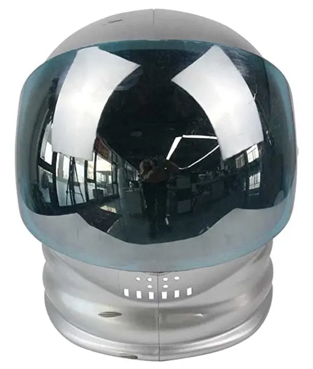 Silver Astronaut Helmet - Space - Plastic - Costume Accessory - One Size
