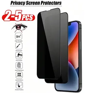 2pcs Full Coverage Privacy Protective Screen Protector For iPhone 17 Air/16e/17/16/15/14/13/12/11 Pro Max/Pro/Plus/13/12 Mini/XR/X/XS/Xs Max,Protects Privacy,9H Hardness,Anti-Scratch,And Shatterproof,Perfect Edge, Protection, Accessories