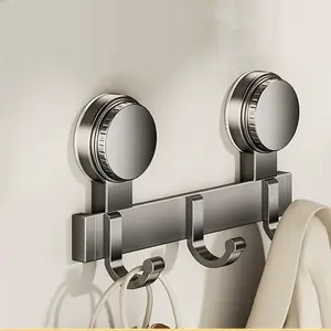 A Hook for The Back of The Door, Easy to Install Without Drilling, Sturdy Adhesive Hook for Hanging Clothes at The Bathroom Entrance, Also Serves As a Drying Rack