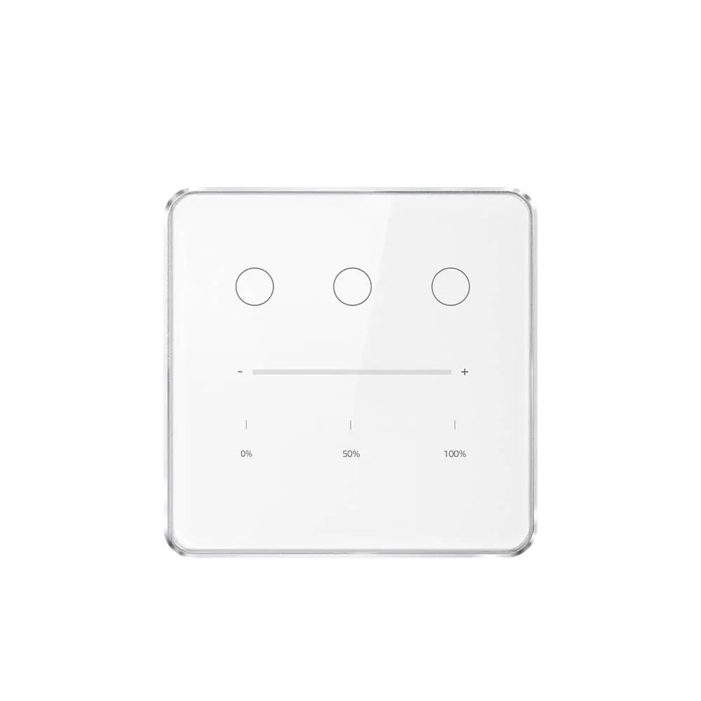 Tuya Smart Zigbee zero-phase three-way dimmer, with sliding switch, remote control, voice control, and timer control functions