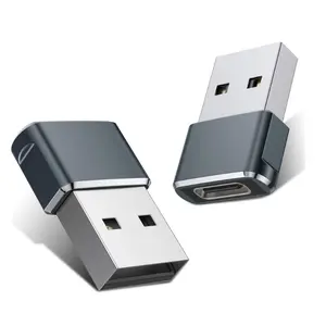 Basesailor USB to USB-C Adapter for iPhone 16 Charger, 2 Pack, Usbc Female to Male OTG Type C Converter for Apple Watch, iPad, Samsung S24