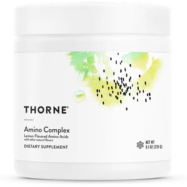 THORNE - Amino Complex - Clinically-Validated EAA and BCAA Powder for Pre or Post-Workout - Promotes Lean Muscle Mass & Exercise Recovery* - NSF Certified for Sport - 30 Servings - 8.1 Oz - Lemon