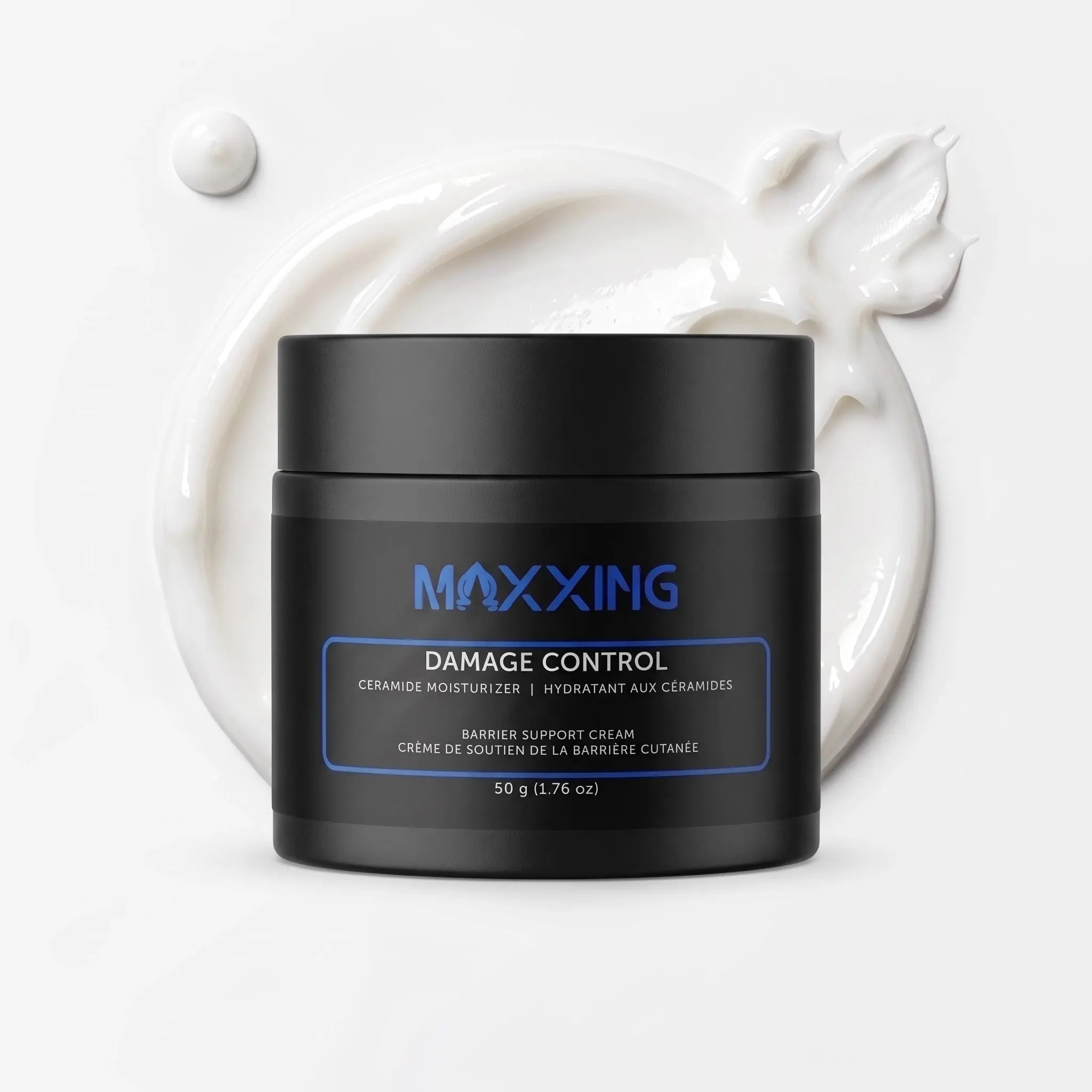 MAXXING Ceramide-Rich Damage Control Moisturizer - Ceramide Face Cream for Dry, Tight Skin, Repairs Barrier, Hydrates, Locks in Moisture, Fragrance-Free, Suitable for All Skin Types, 50g
