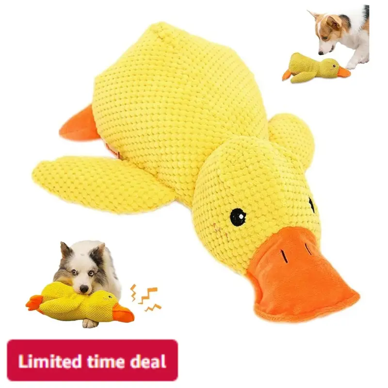 Four angels-Durable Plush Squeaky Dog Toy for All Breeds – Fun Chew Toy for Indoor Play- 35CM-MRWJ pet Playtime Duck