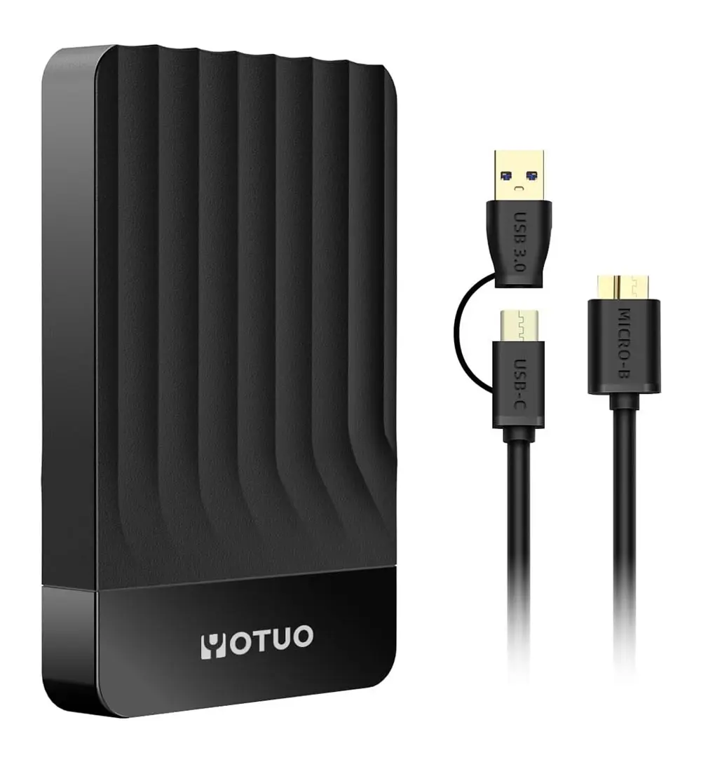 YOTUO Portable External Hard Drive 1TB USB 3.0 USB-C for PC, Mac, Desktop, Laptop, PS4, PS5, Xbox One X/S, Xbox 360, Xbox Series X/S, Office & Game