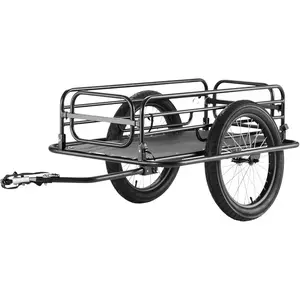 VEVOR Bike Cargo Trailer, 70/275 lbs Load Capacity, Foldable Compact Storage Quick Release with Universal Hitch, 20 Wheels, Fits Most Bike Wheels, Carbon Steel Frame, Heavy - Duty Bicycle Wagon CartVEVOR Super Brand Day