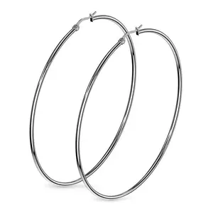 20G Polished Hoop Earrings