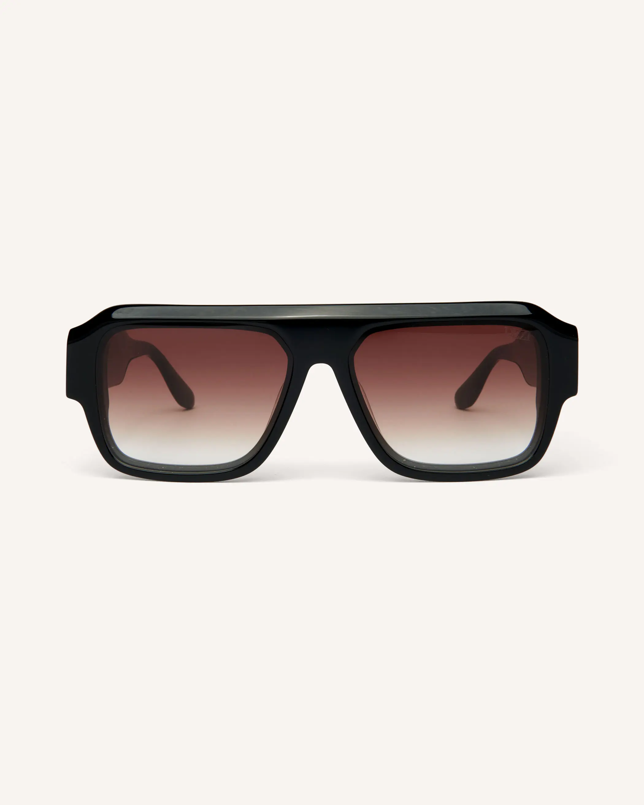 DEZI MIAMI Square Aviator Sunglasses, Fashion Eyewear, Modern Trendy Sunglasses, Lightweight Eases All-Day Wear, Indoor/Outdoor Use, See-Through Finish