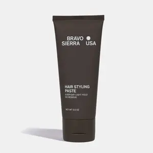 Bravo Sierra Hair Styling Paste – Matte Texture Clay, Light-Medium Hold, Frizz Control, Non-Greasy Finish – For All Hair Types