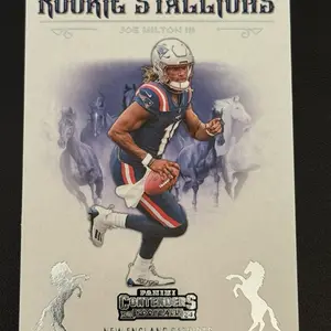 FOOTBALL - 2024 Panini Contenders - Joe Milton Rookie Stallions #12 Rookie Card (RC)- New England Patriots sports  cards