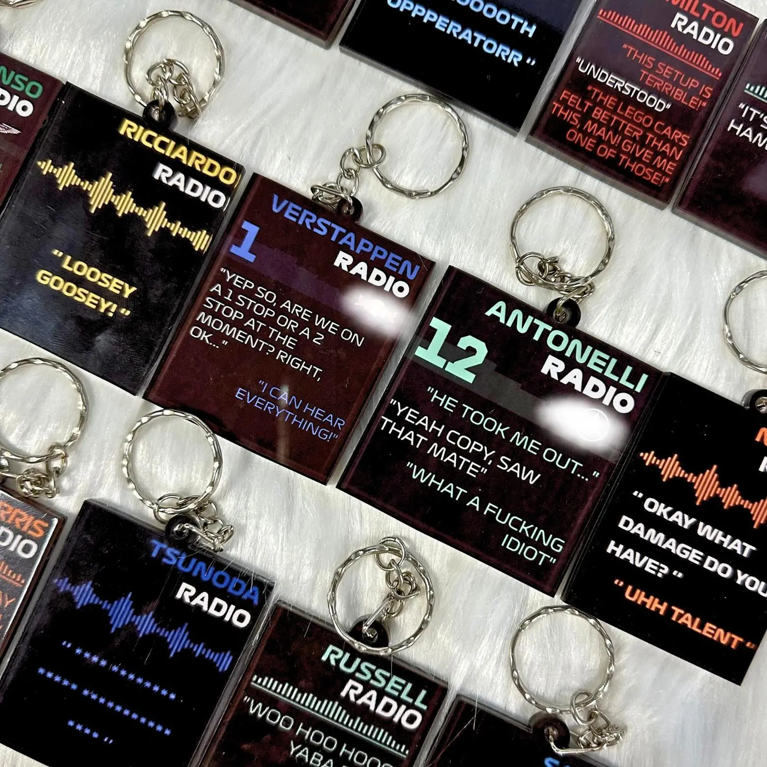 Motorsport Team Radio Keychain