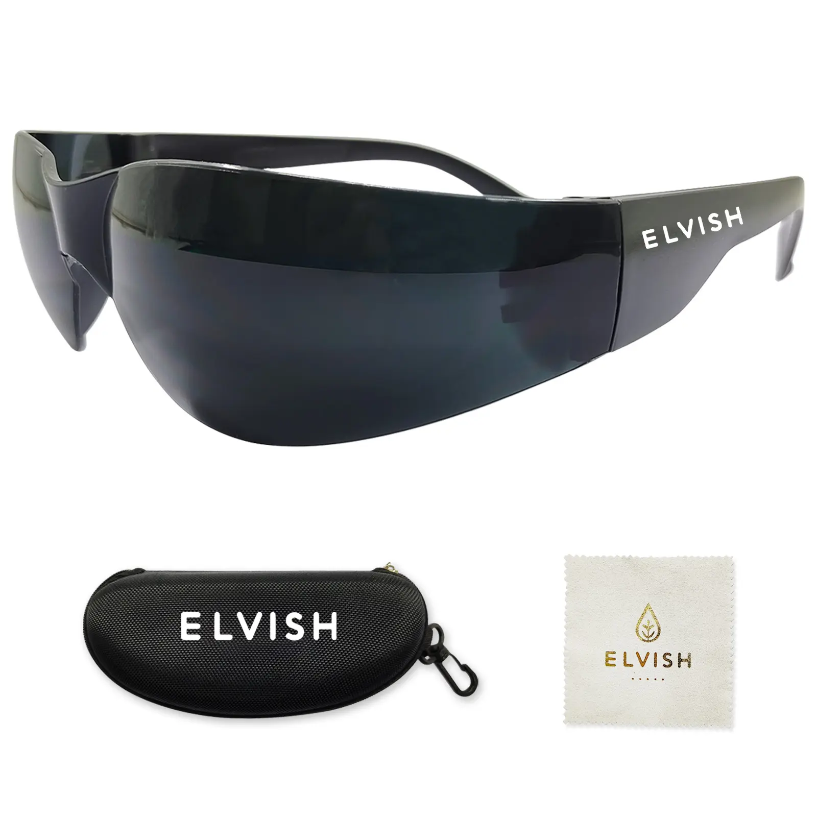 Red Light Safety Glasses -Fog, UV & Impact Resistant, Adjustable Anti-Slip Legs, Sporty Wrap-Around Design,Blocks Bright Light Eyestrain Relief