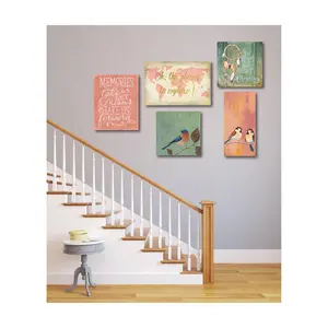 Courtside Market Places To Explore 5-Piece Canvas Set