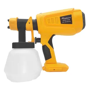 (New product launch)Cordless paint sprayer set for Dewalt 20V battery, paint spray gun with 4 nozzles and 1000 ml container, suitable for painting house interior and wood/walls/fences*