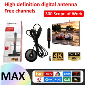 High Definition Digital TV Antenna, USB Powered, 1080P/4K, Atsc, Metal Material, Ideal for Home, Hotel, RV, Outdoor Use