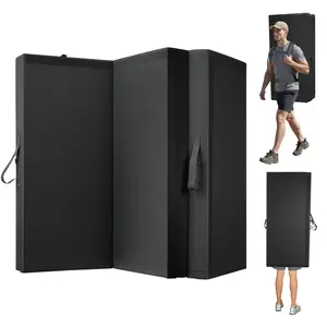 Fathersdaygift VEVOR Bouldering Crash Pad, Tri-Fold Rock Climbing Crash Pad with Adjustable Backpack Straps and Handle, Foldable Lightweight for Indoor Bouldering Outdoor Climbing, Folded Size 48x 22.2x 15dealsforyoudays