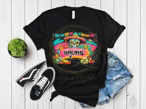 San Antonio Spurs Fiesta Design T-shirt