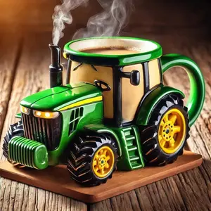 Vintage Tractor Farm Equipment Mug, Retro Style Coffee Cup, Perfect Gift for Farmers & Agriculture Enthusiasts, Beverage