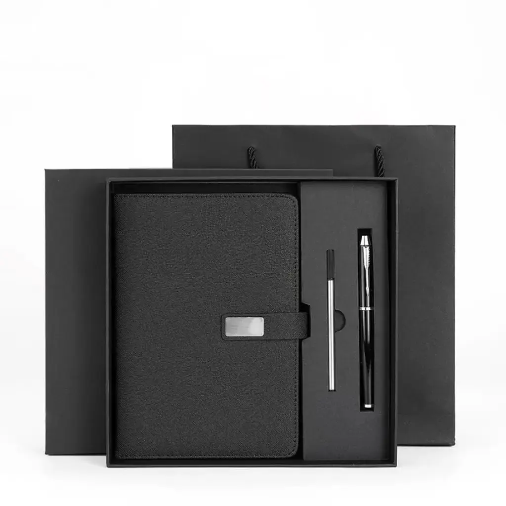 3pcs Personalized A5 Notebook and Pen Set, Journal Gift Set, Travel Diary Notebook, Faux Leather 200 Pages, Extra Refill Included, Perfect for Classroom Gifts, Teacher Appreciation, Office Use