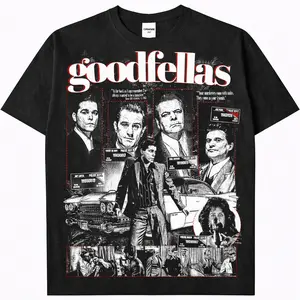 Goodfellas Graphic Tee, Movie Poster Shirt, Classic Crime Film Shirt, Ray Liotta, Joe Pesci, Robert De Niro, Iconic Quotes Shirt, Vintage Movie Tee, 90s Film T-shirt, Funny Mafia T-shirt, Retro Goodfellas Shirt