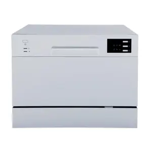 212 MAIN Silver 17.24-Inch Countertop Dishwasher, Household Appliances with Delay Start, LED Display, Quick Connect & Generous Capacity for Kitchen Use