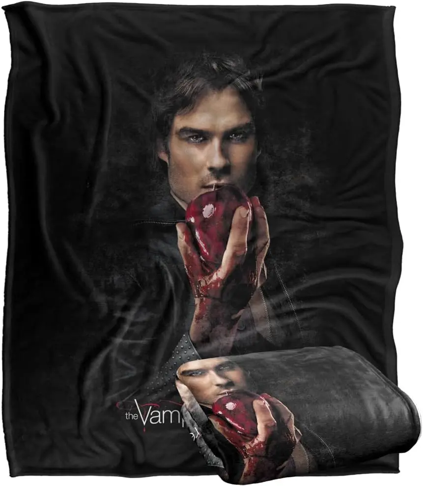 Vampire Diaries Damon Fruit Themed Silky Touch Super Soft Throw Blanket, 60"x80", Ideal for Birthday Gifts