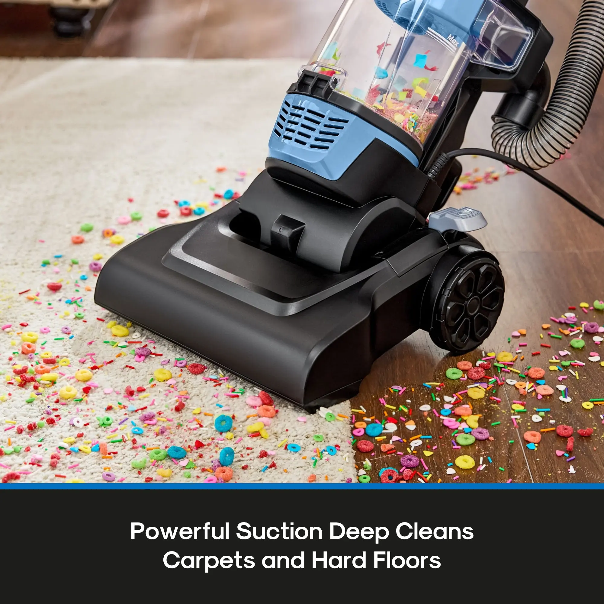 Upright Vacuum Cleaner, Lightweight Bagless Design with Brush & Crevice Tool, For Carpet Hard Floors & Everyday Home Cleaning, Corded Vacuum Cleaner Floor Cleaner