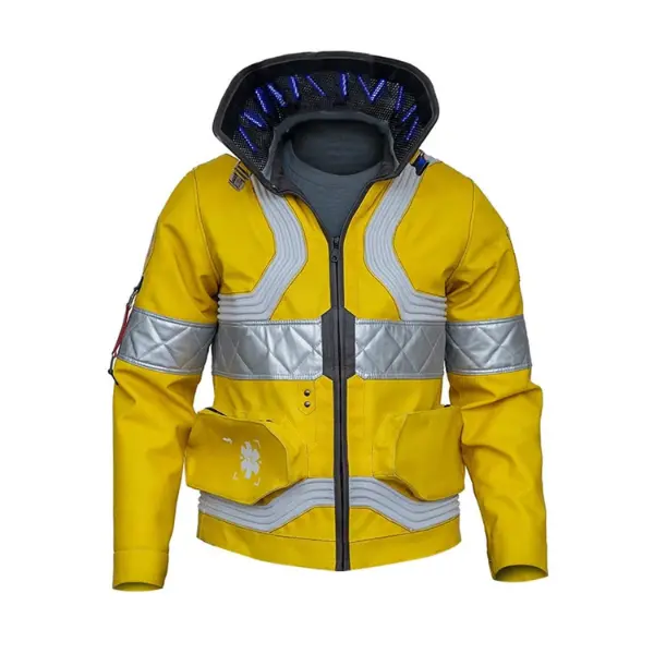 Ox and Bulls Handmade Edge-runners David Martinez Neon Jacket 20-77 David Cosplay Costume Casual Vegan Leather Jacket Menswear Zipper Coats  Personalized Shirt Underwear Tops
