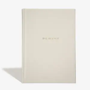 Dig Deeper Journal, 1 Count Guided Daily Self Improvement Journal with 180 Undated Prompts, Self Care Routine Gift, Office Stationery & Supplies, Hardcover Journal