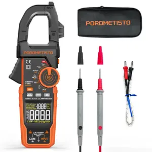Porometisto Cm06pro 1000A True Rms Smart Clamp Meter, Ncv Voltage Detection, Surge Current Capture, Vfd Mode