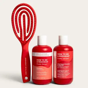 How to be a Redhead Ultimate Hair Duo + Brush - Shampoo & Detangling Brush Set for Redheads