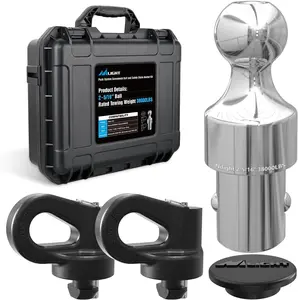 Nilight Puck System Gooseneck Hitch Kit (60692) with 2-5/16” Ball of 38000lbs GTW and Chain Anchor of 30000lbs GTW Fit for Chevrolet Silverado Sierra 2500 3500 HD Ford F250 F350 F450 Nissan Titan XD Truck Automotive dealsforyoudays