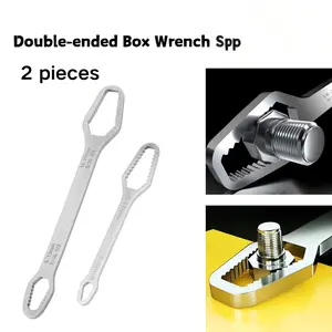 Wrench/Double Head Spanner for Auto & Home Repair/Car Bike DIY Repair/Universal Multi-Purpose Spanner/Adjustable Style Universal Wrench/Universal Nut Removal Wrench/Multifunctional Universal Wrench self-tightening llave inglesa